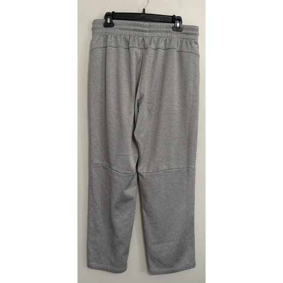 Adidas Men's XL Gray Straight Leg Fleece Baggy Zip Pockets Sweatpants - Picture 3 of 8
